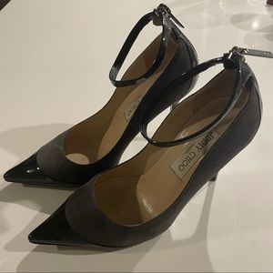 Jimmy Choo suede strap heels